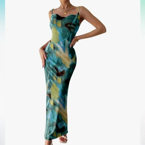 princess polly baby blue dress Buy SUMMER SOMEWHERE Santos Floral Print Bodycon Dress Online main image 0